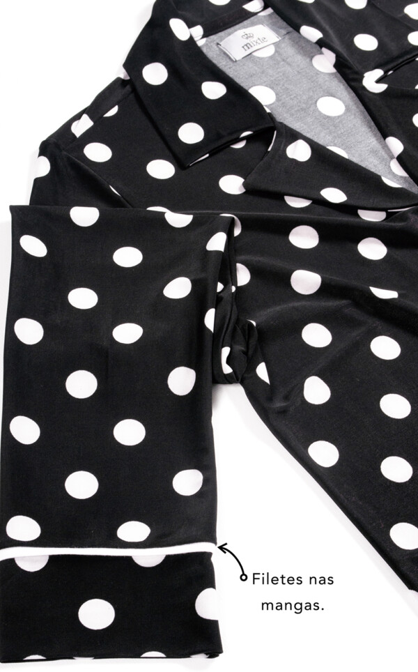 Pijama Americano Manga Longa com Calça Antonella