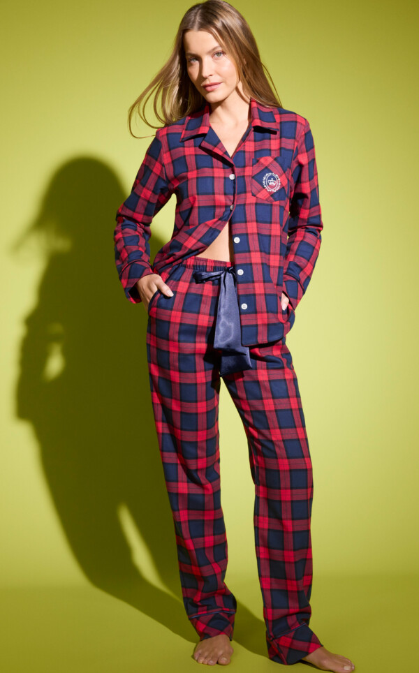 Pijama Americano Manga Longa com Calça Eleonor