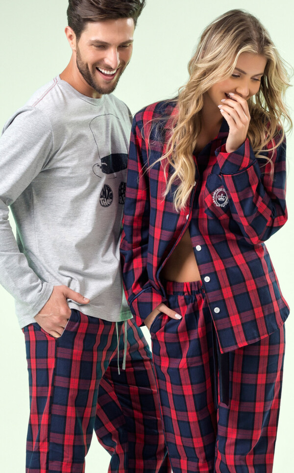 Pijama Blusa Manga Longa com Calça Matteo