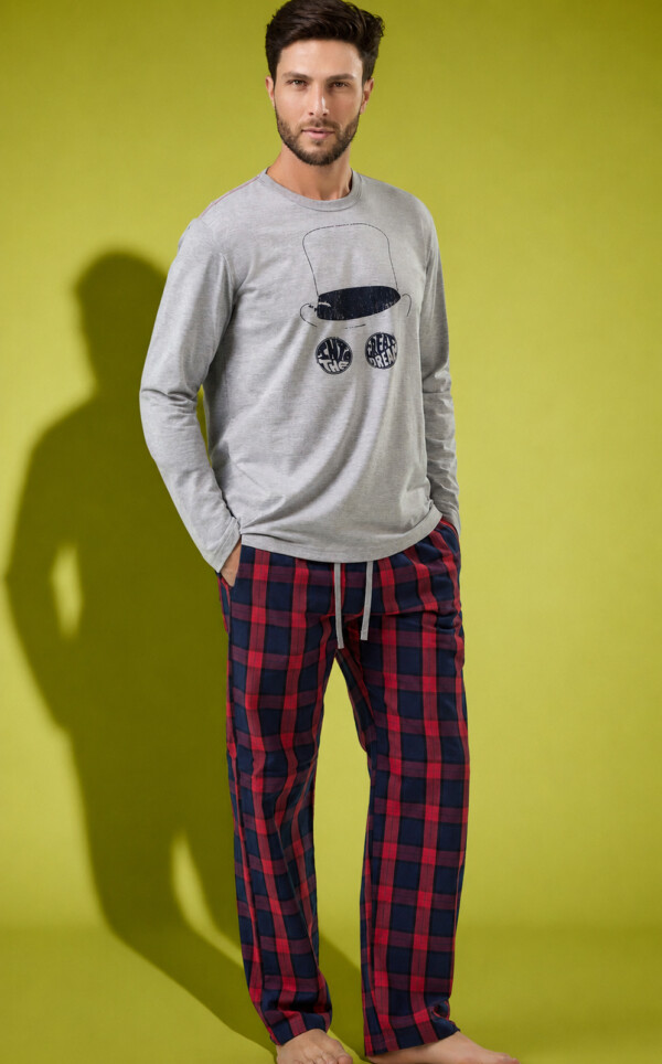 Pijama Blusa Manga Longa com Calça Matteo