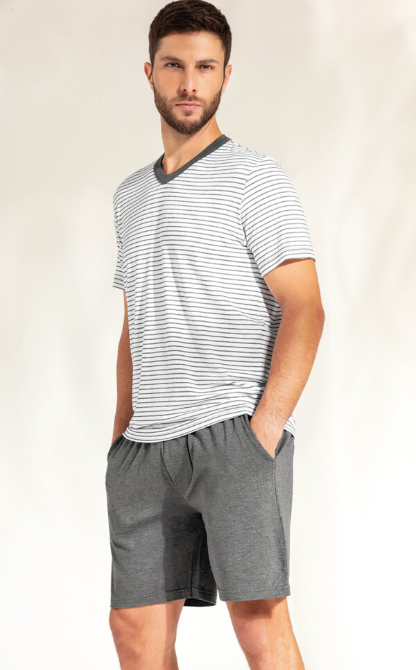 Pijama Camiseta Manga Curta com Bermuda Santino