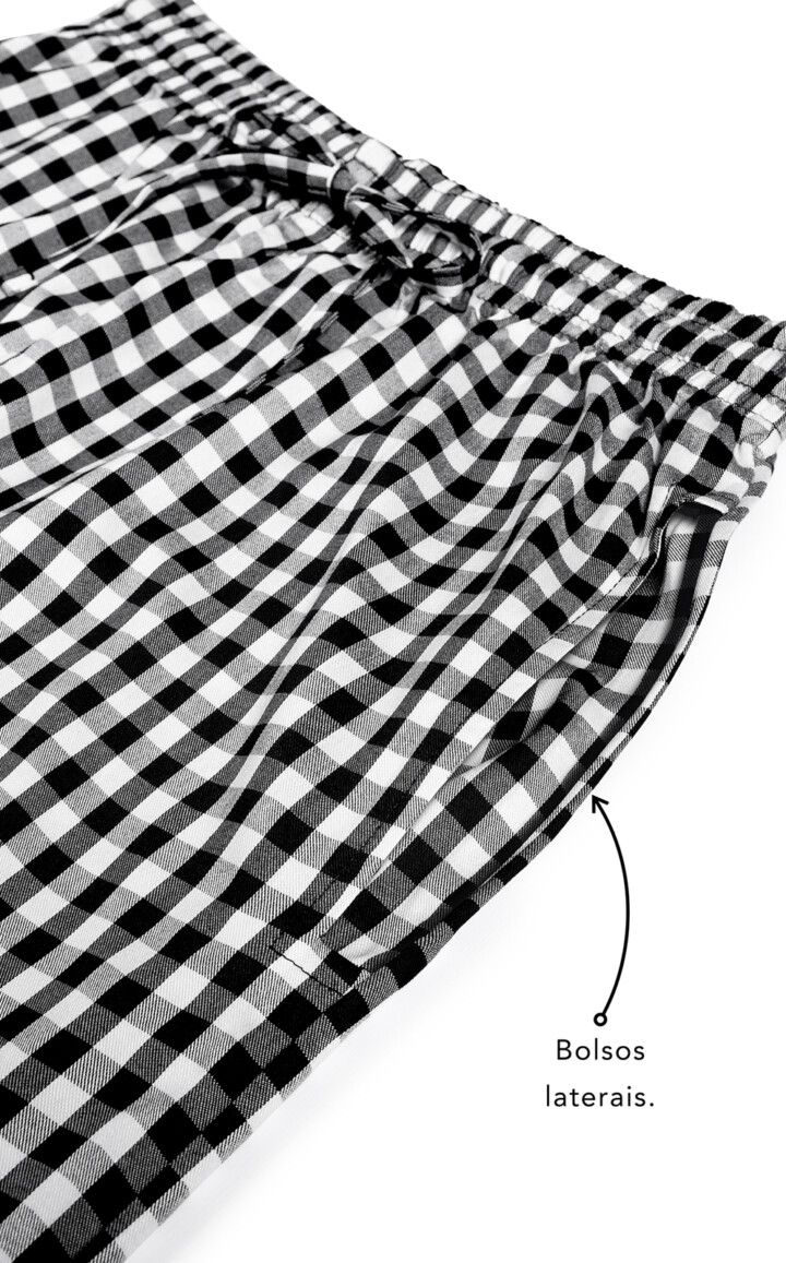 Pijama Blusa Manga Longa com Calça Alfredo