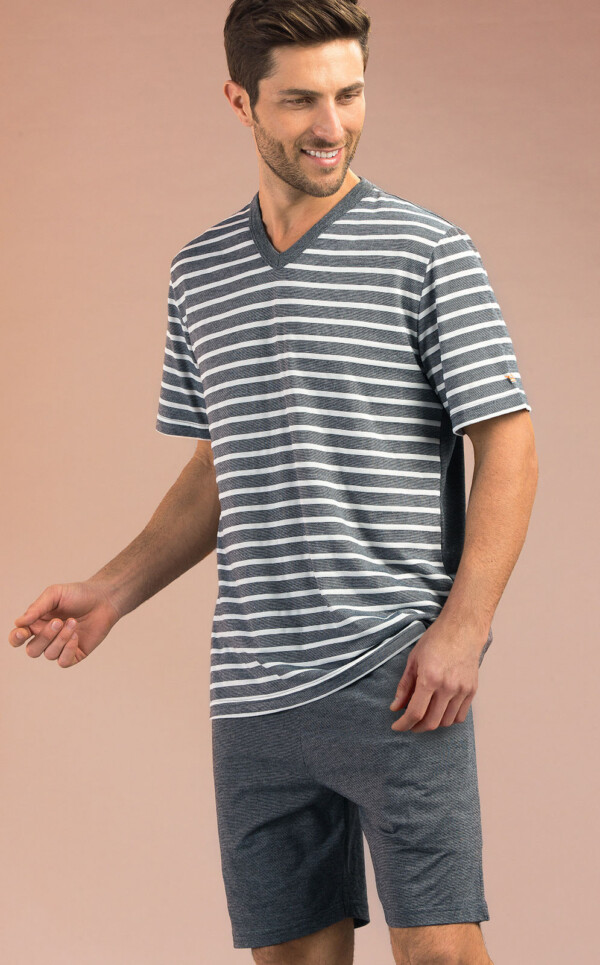 Pijama Camiseta Manga Curta com Bermuda Raul