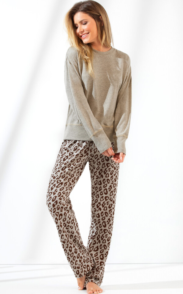 Blusa Manga Longa com Calça Eugenia Print