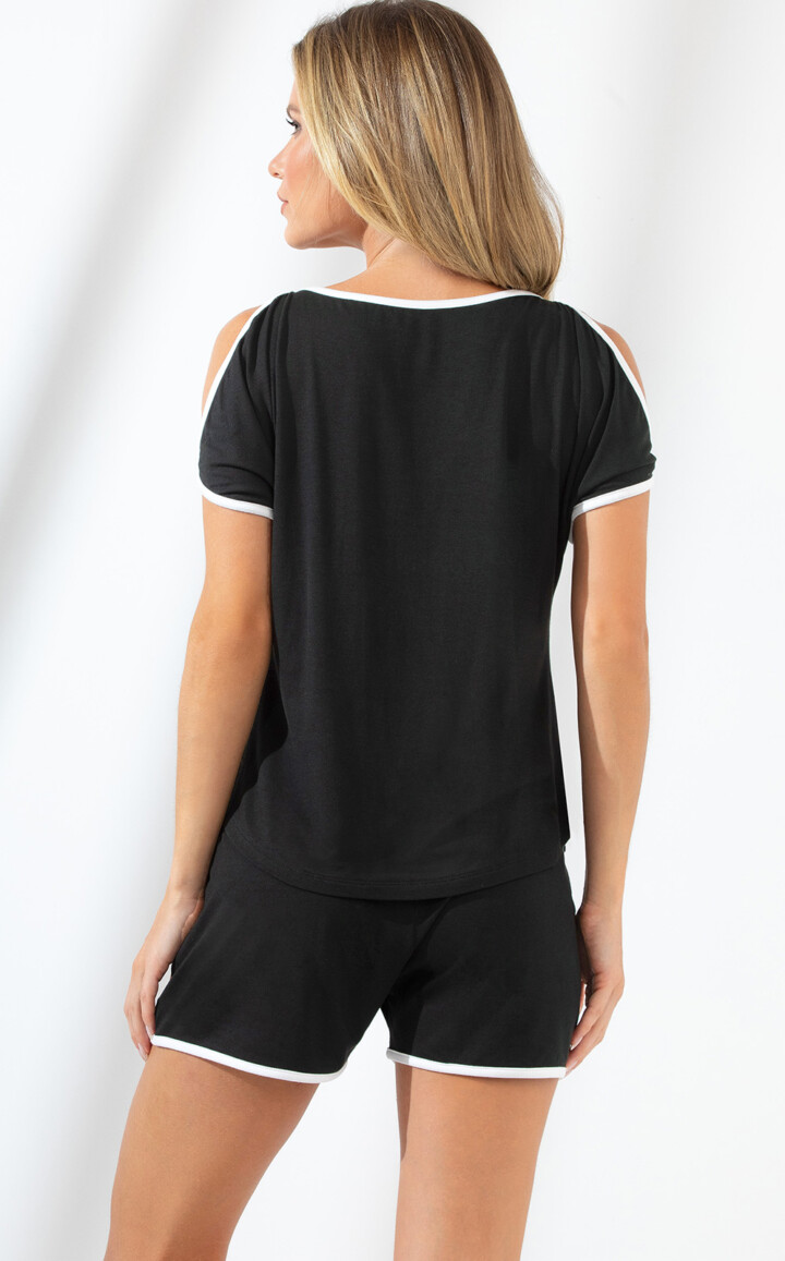 Blusa Manga Curta com Short Adela