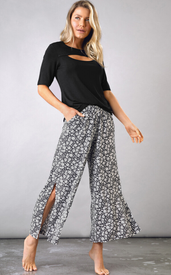 Blusa Manga Curta com Calça Aine