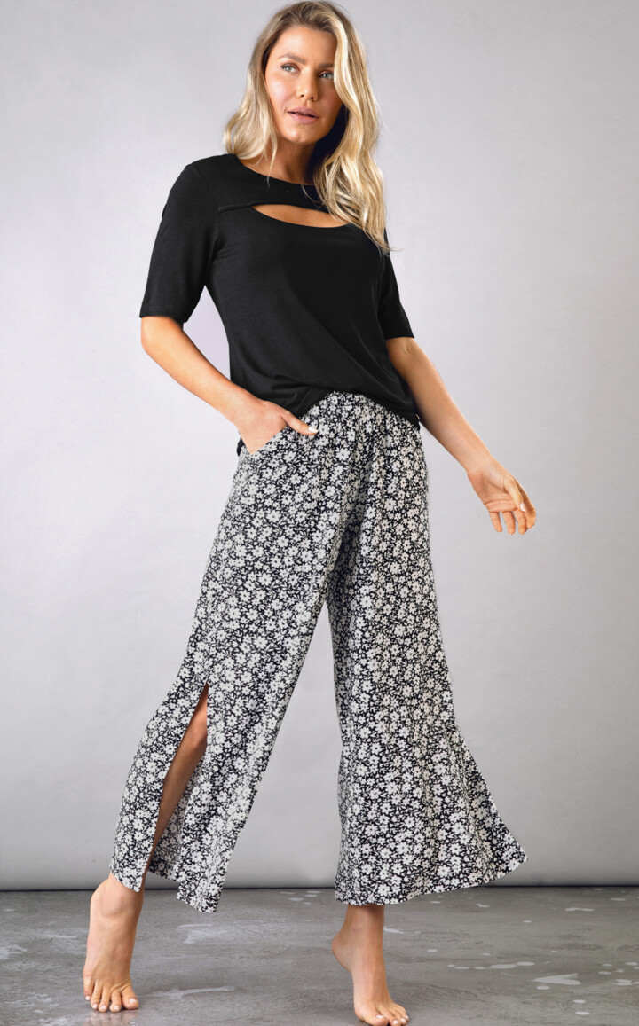 Blusa Manga Curta com Calça Aine