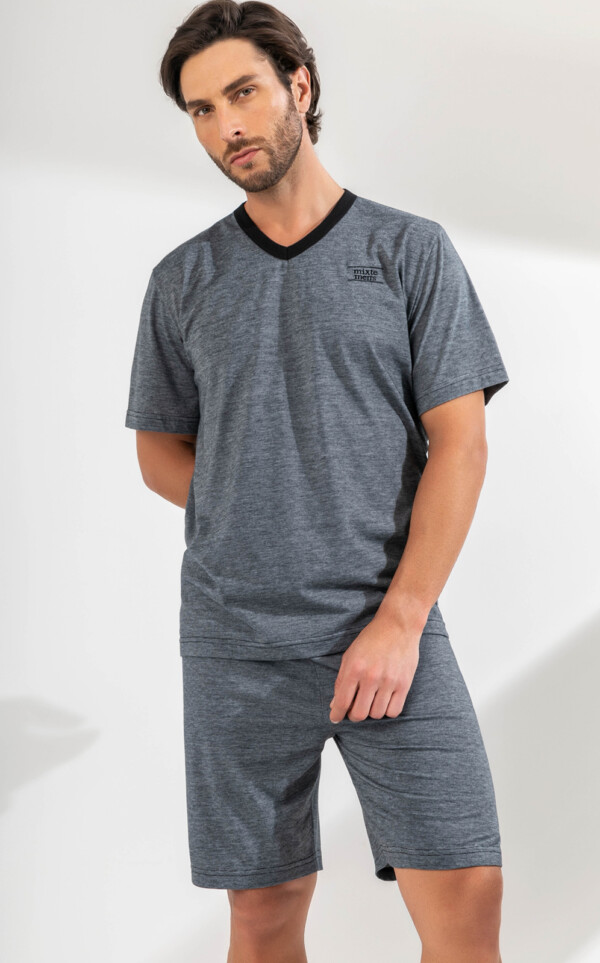 Pijama Camiseta Manga Curta com Bermuda Gianni