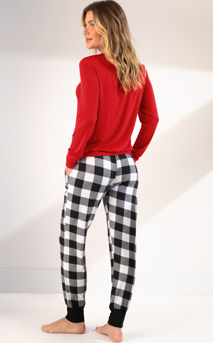 Pijama Blusa Manga Longa com Calça Céline