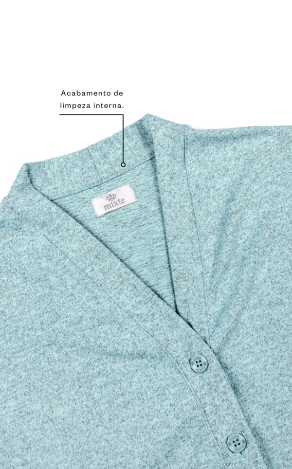 Pijama Cardigan Manga Longa com Calça Dara