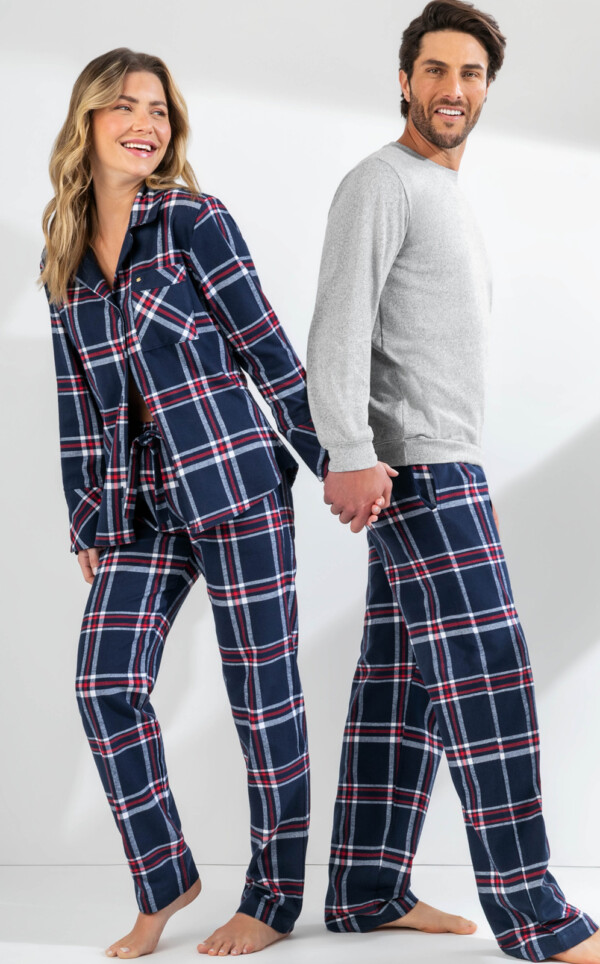 Pijama Americano Manga Longa com Calça Yara