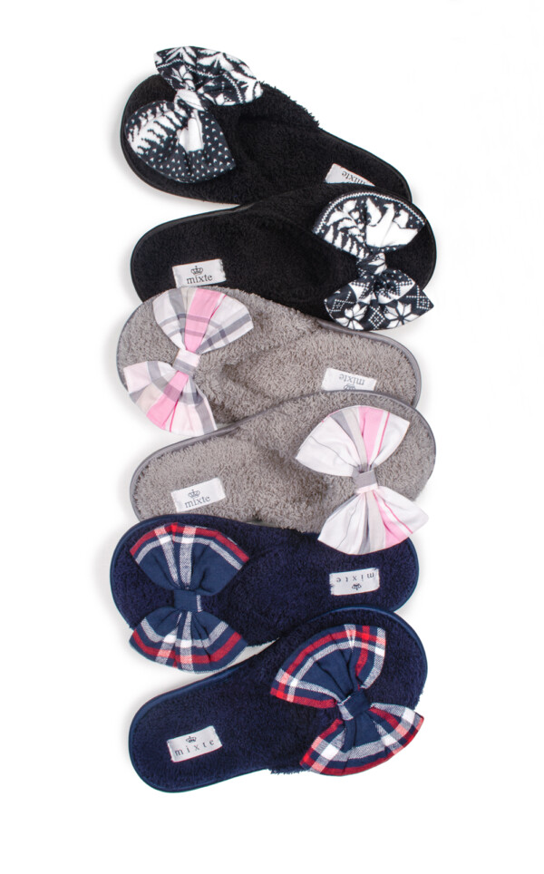 Pantufas Atoalhadas com Laço Yara