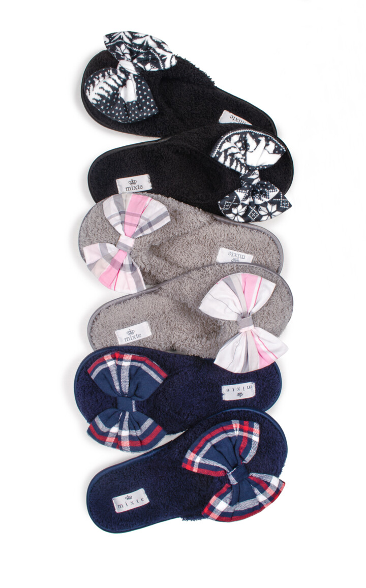 Pantufas Atoalhadas com Laço Yara