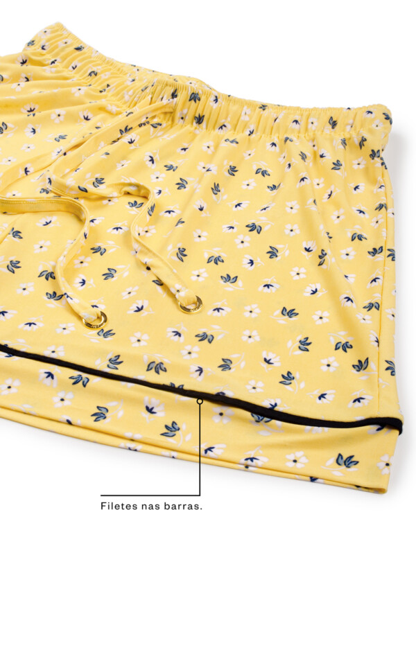 Pijama Blusa Manga Curta com Short Briana