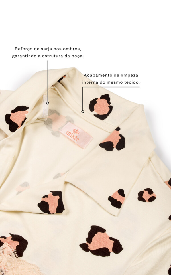 Cardigan Manga Curta com Short Stella
