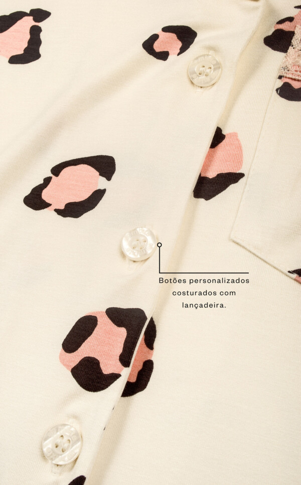 Cardigan Manga Curta com Short Stella