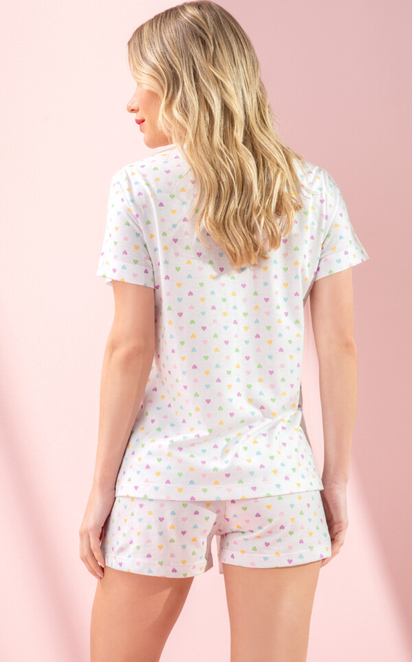 Cardigan Manga Curta com Short Liza