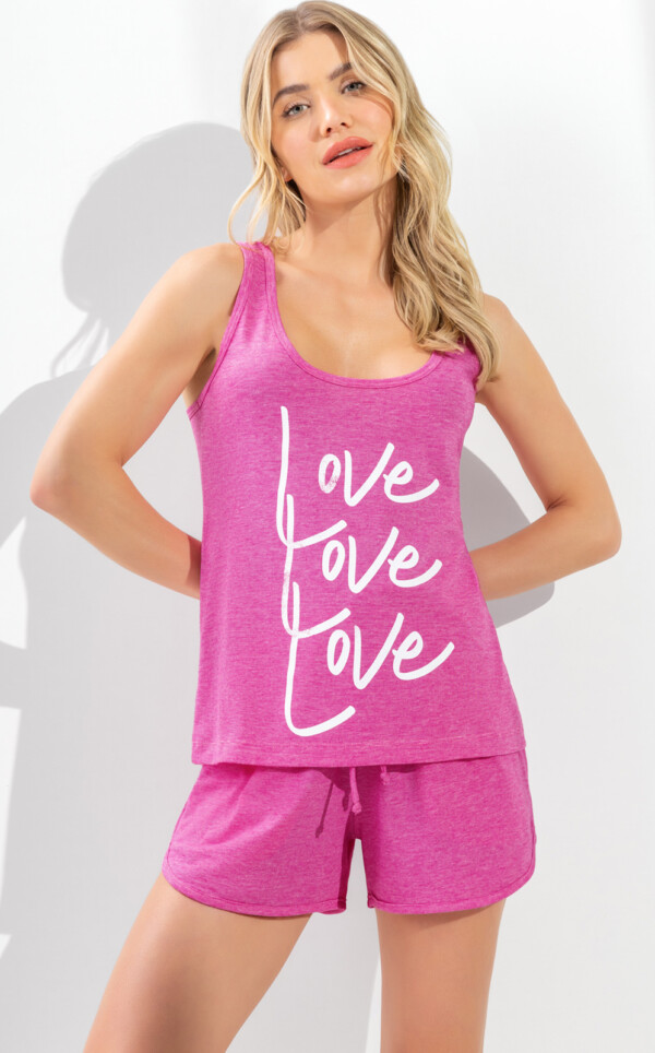 Pijama Regata com Shorts Adriela