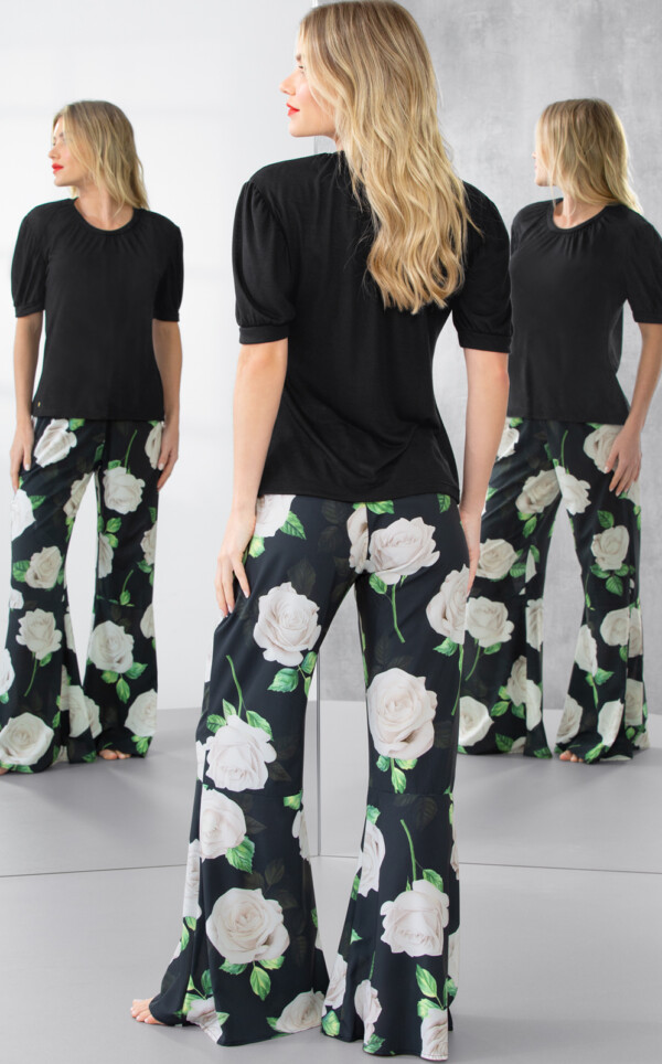 Premium – Blusa Manga Curta com Calça Eleonora