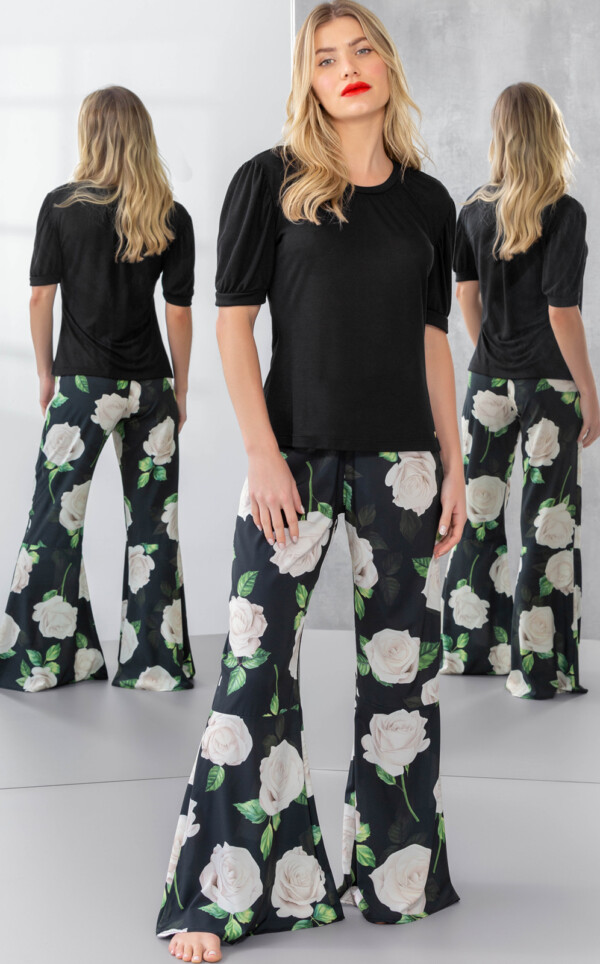 Premium – Blusa Manga Curta com Calça Eleonora