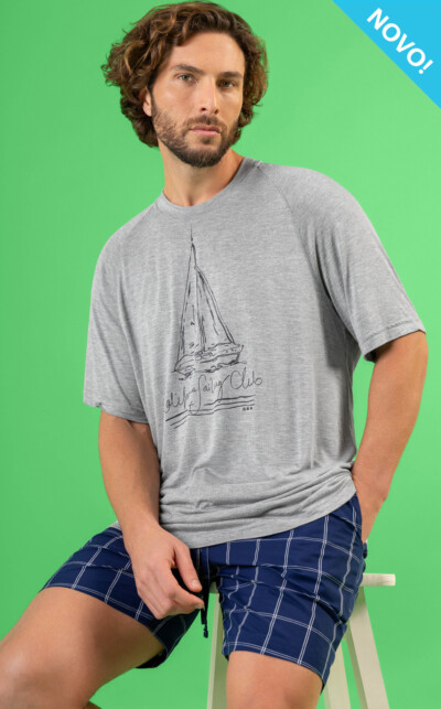 Camiseta Manga Curta com Bermuda Francesco
