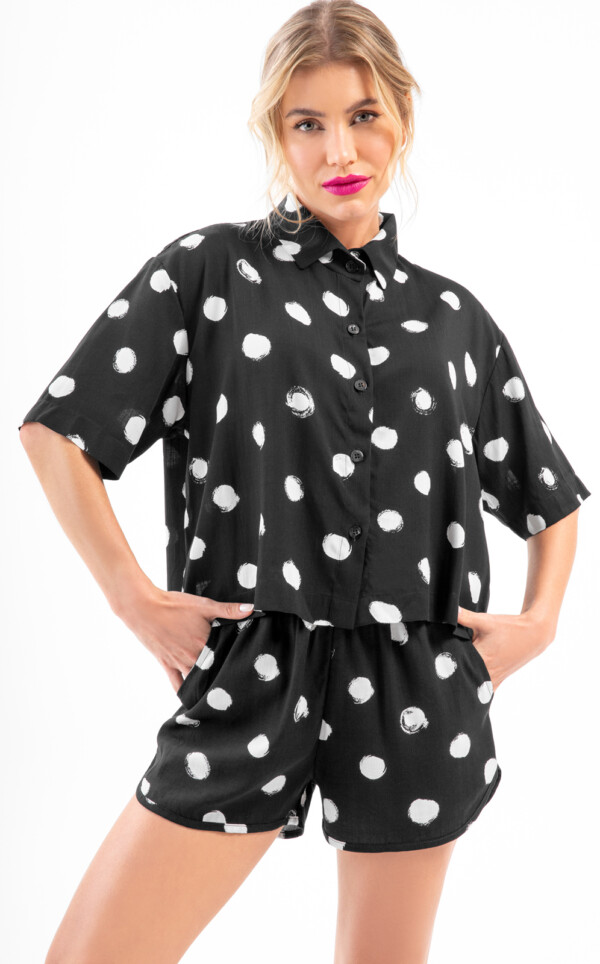 Premium – Cardigan Manga Curta com Short Emiliana