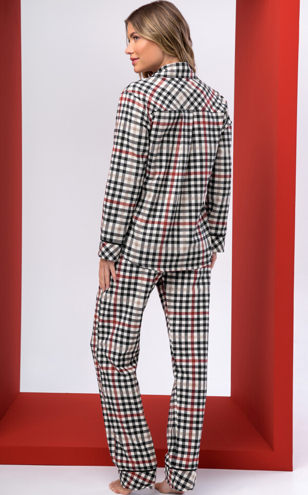 Pijama Americano Manga Longa com Calça Flavia