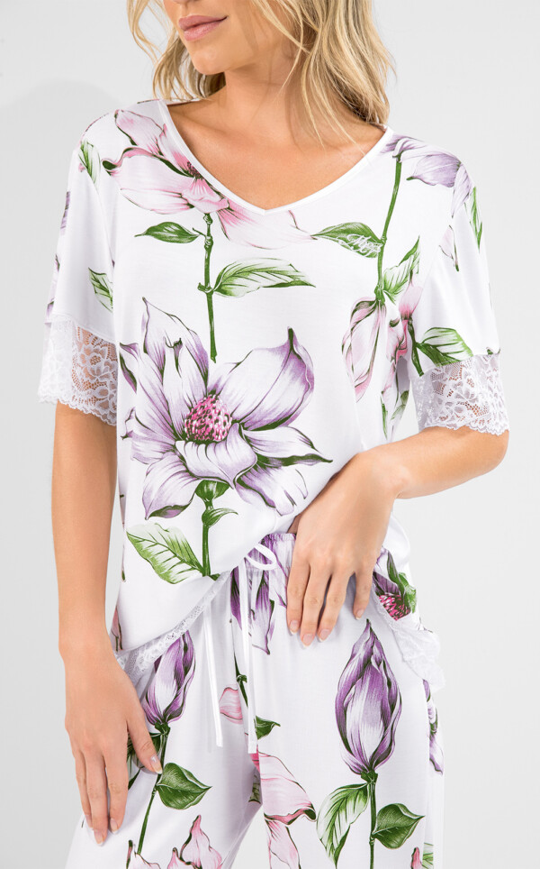 Blusa Manga Curta com Capri Shaya