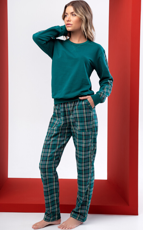 Pijama Blusa Manga Longa com Calça Melissa