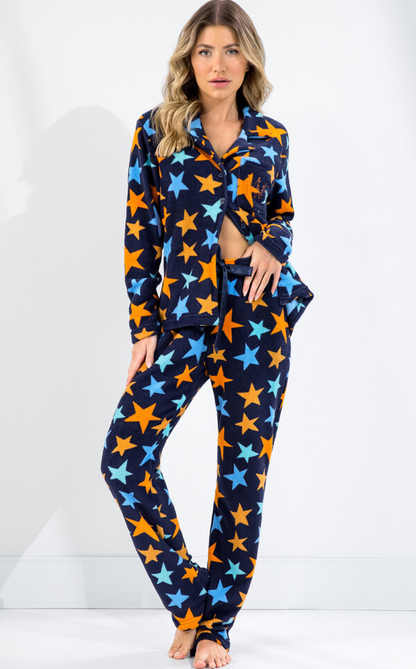 Pijama Americano Manga Longa com Calça Alana