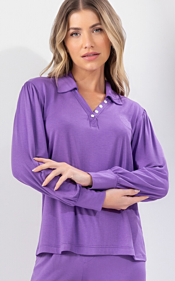 Blusa Manga Longa com Calça Vintage