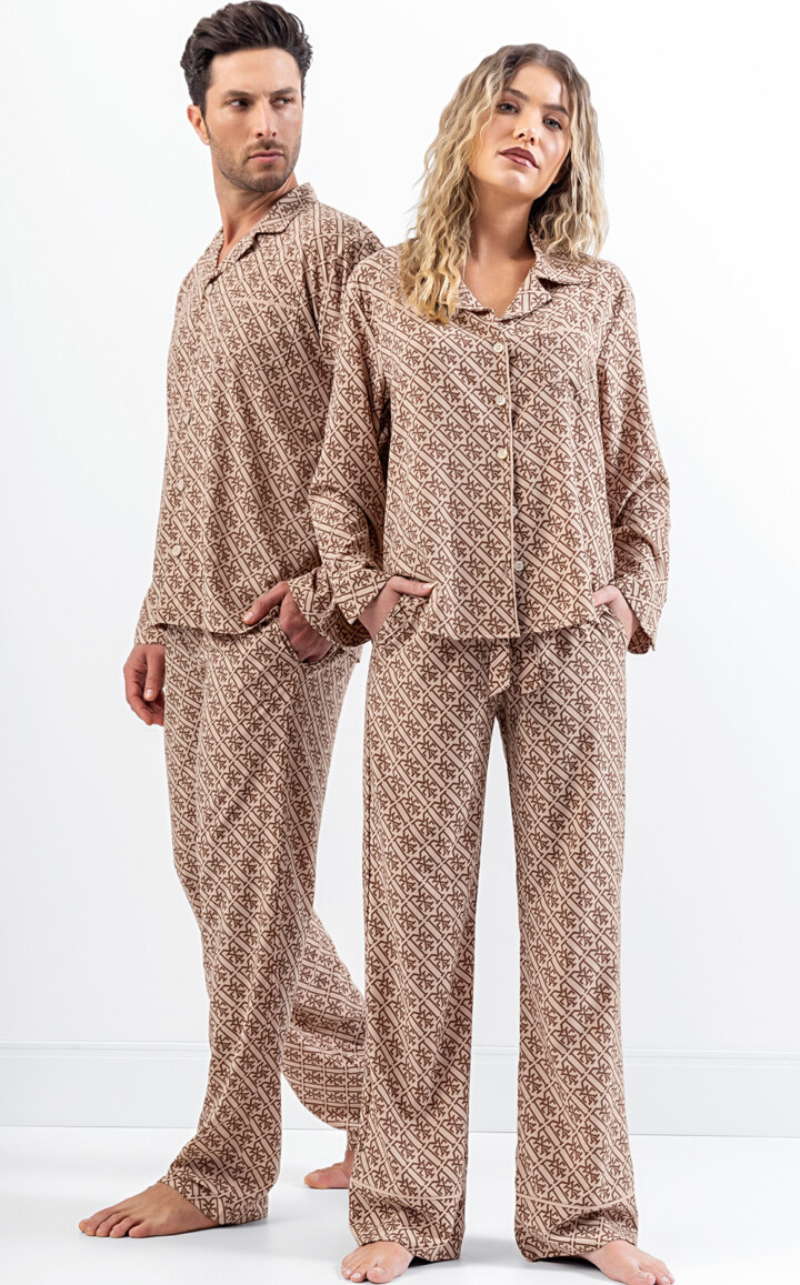 Premium – Pijama Americano Manga Longa com Calça Diana