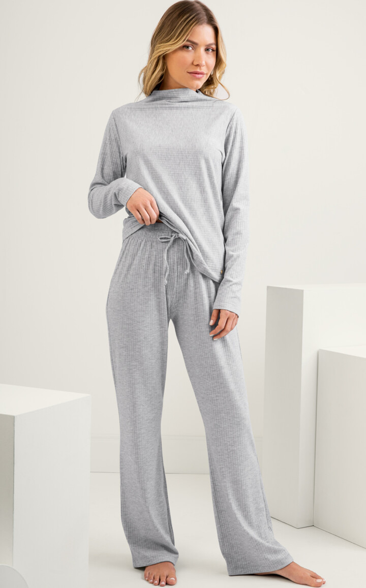 Pijama Blusa Manga Longa com Calça Emma