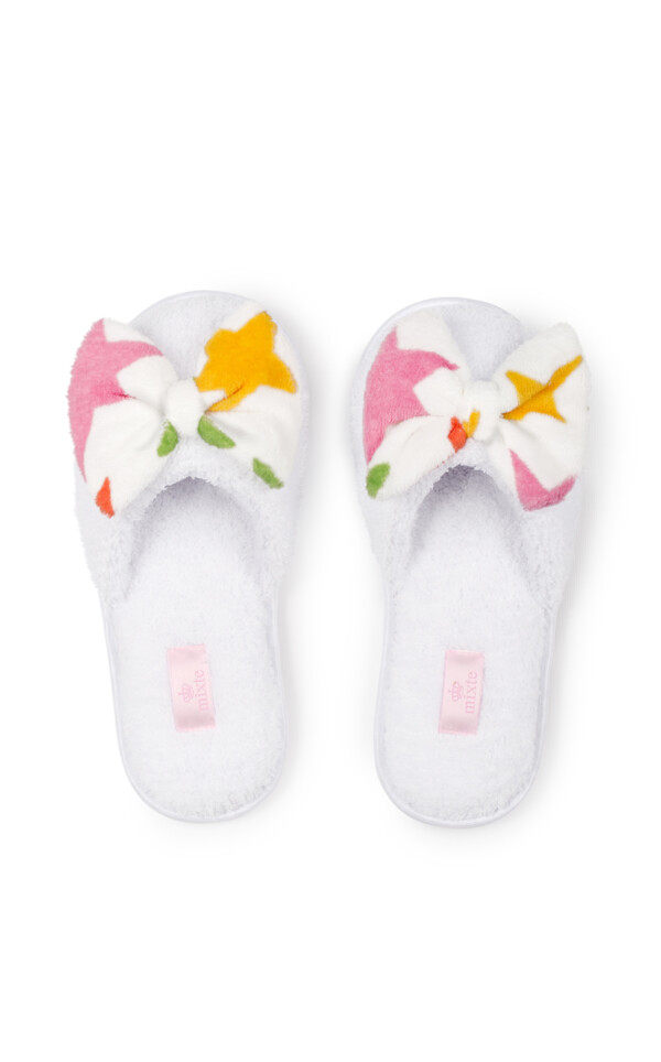 Pantufas Atoalhadas com Laço Alana