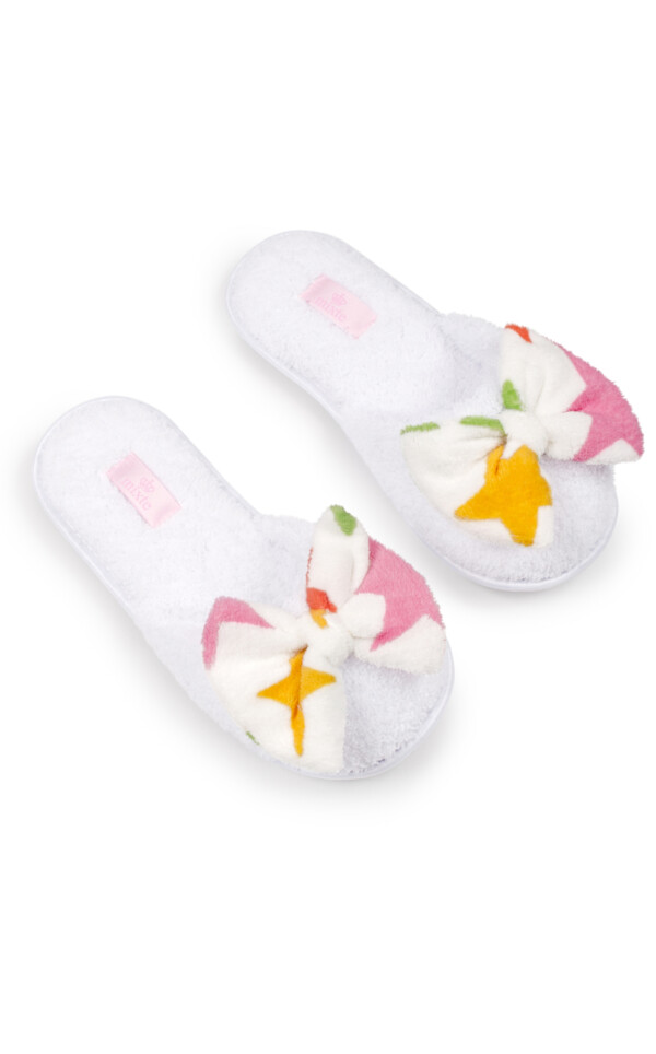 Pantufas Atoalhadas com Laço Alana