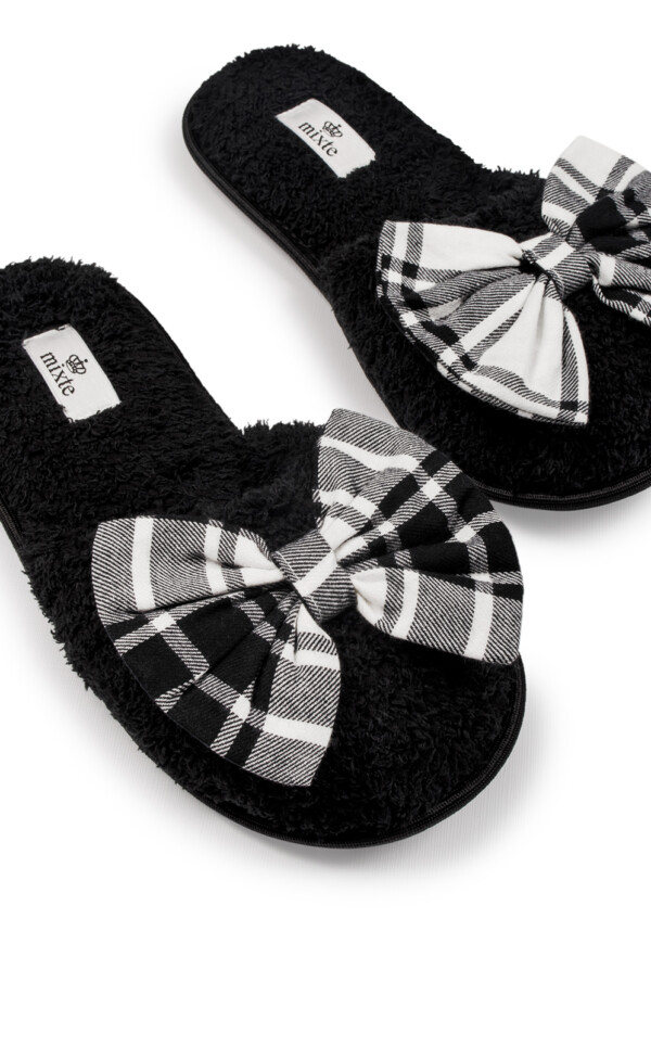 Pantufa Atoalhada com Laço Gianella