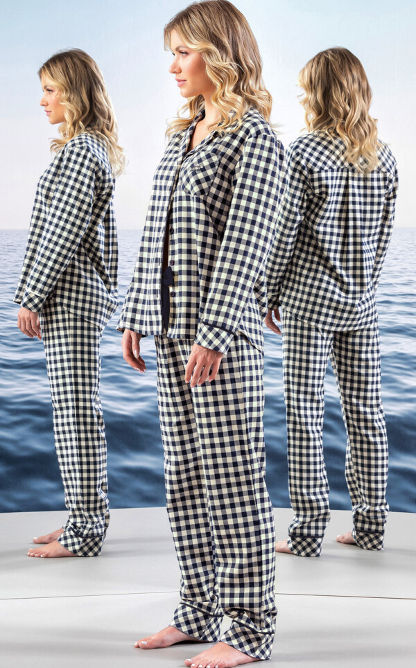 Pijama Americano Manga Longa com Calça Emanuela