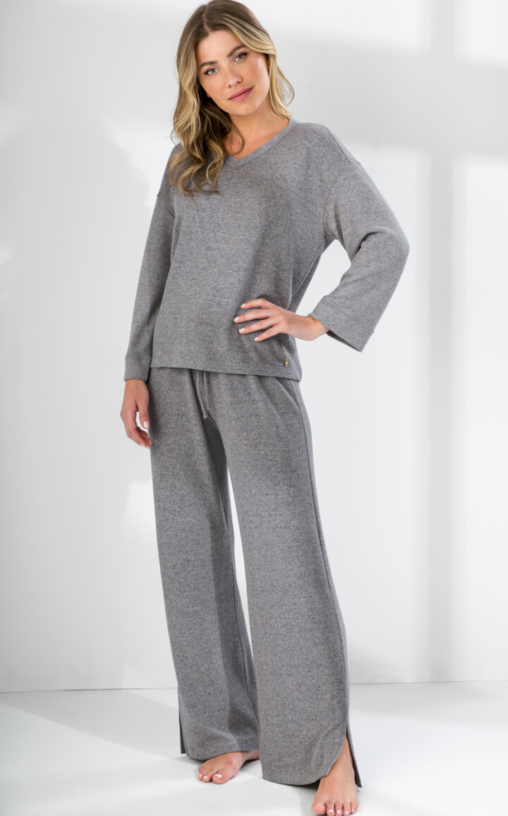 Blusa Manga Ampla com Calça Dara