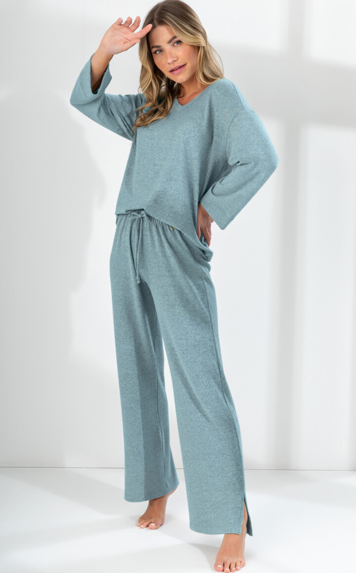 Blusa Manga Ampla com Calça Dara