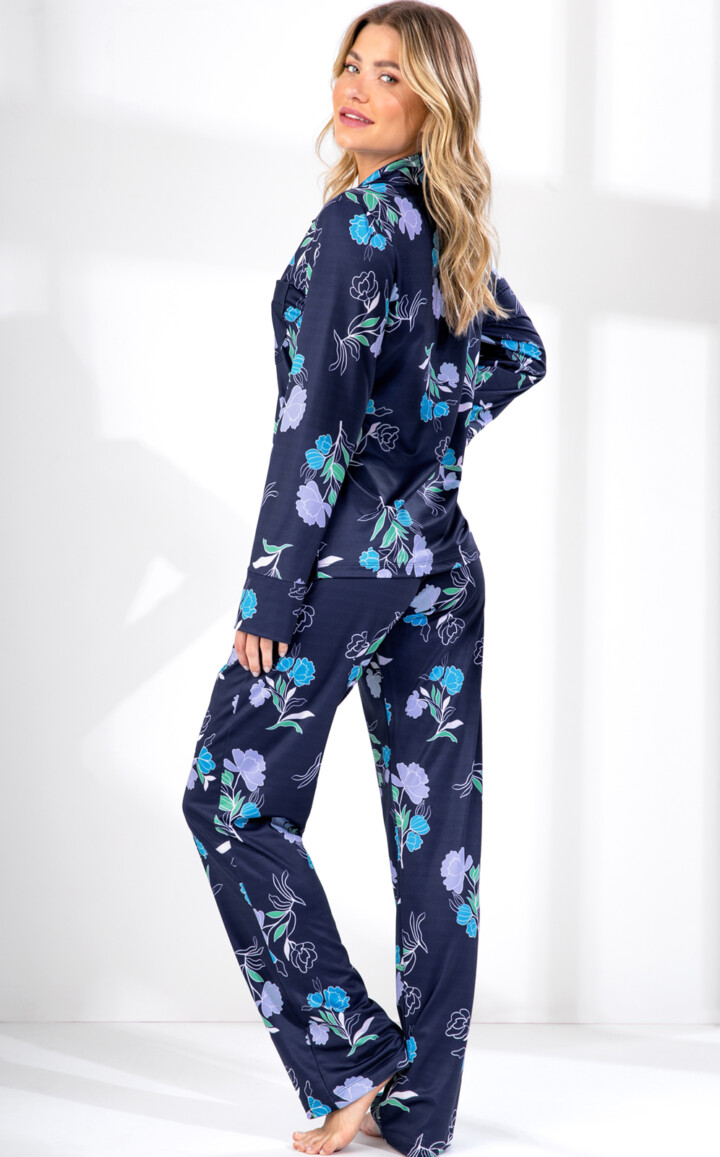 Cardigan Manga Longa com Calça Greta