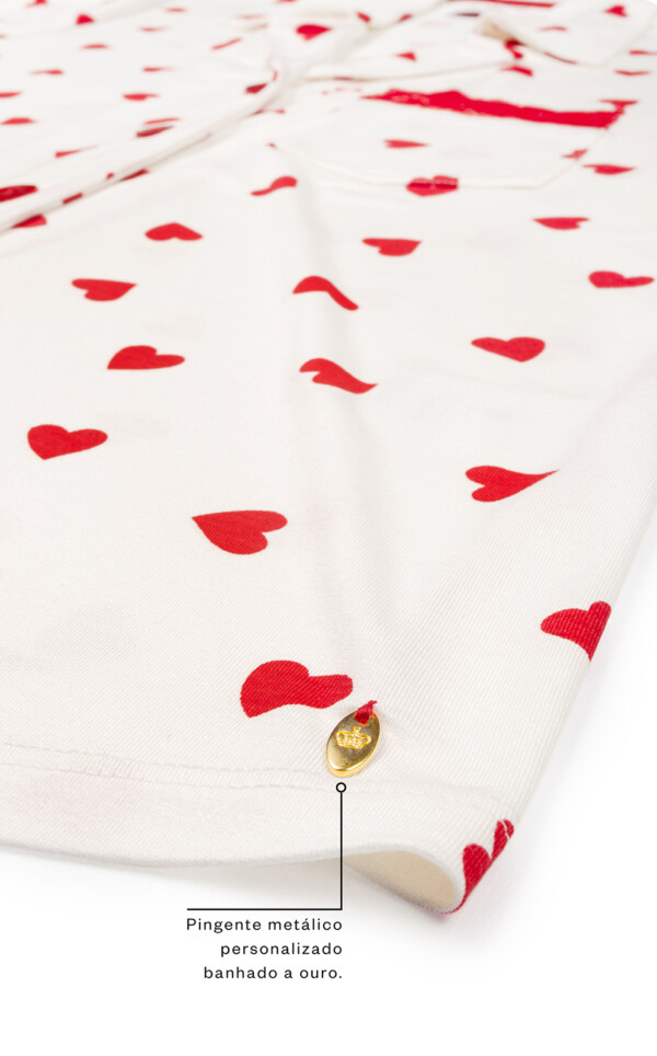 Pijama Americano Manga Curta com Short Adelina