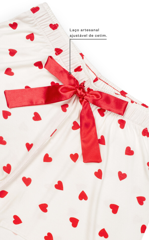 Pijama Americano Manga Curta com Short Adelina