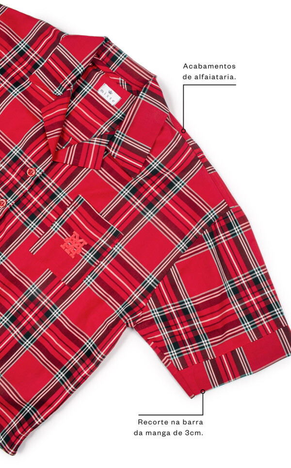 Pijama Americano Oversized com Short Vittoria