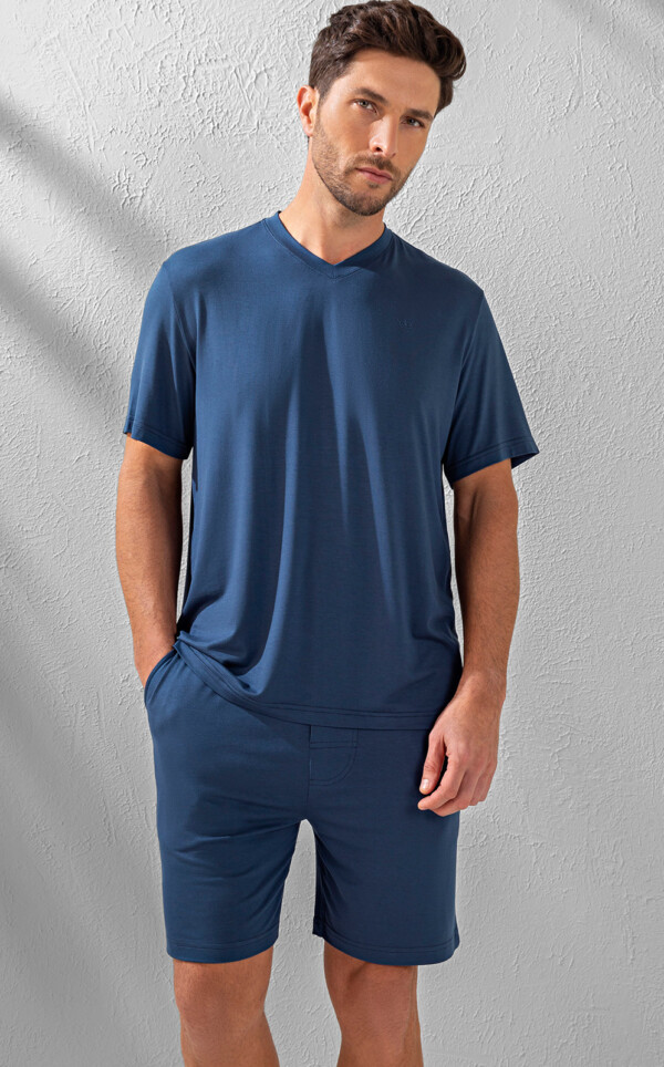 Camiseta Manga Curta com Bermuda Leopoldo