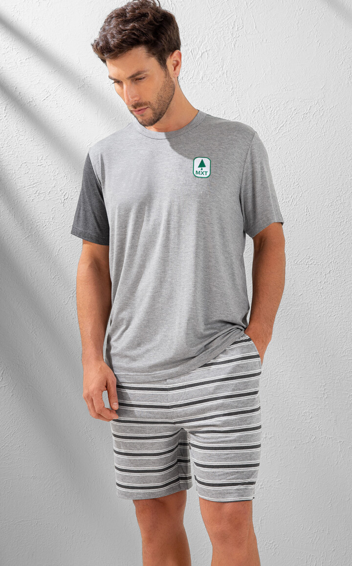 Camiseta Manga Curta com Bermuda Gianni