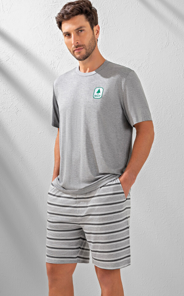 Camiseta Manga Curta com Bermuda Gianni