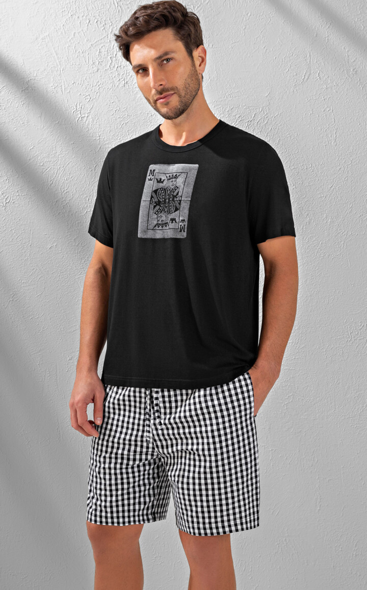 Camiseta Manga Curta com Bermuda Giovanni