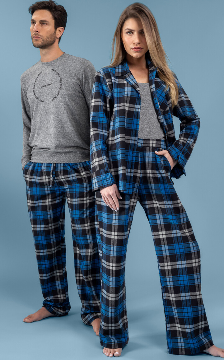 Pijama Blusa Manga Longa com Calça Theo