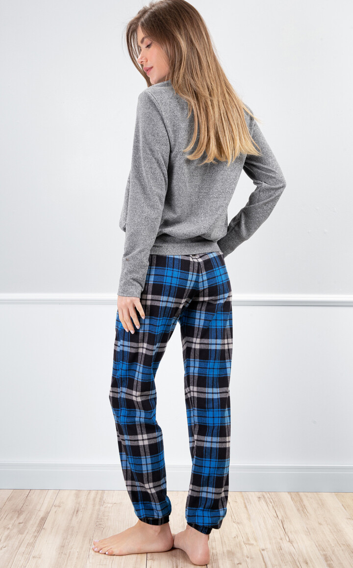 Pijama Blusa Manga Longa com Calça Joana