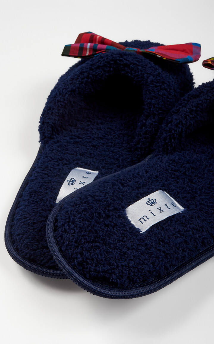 Pantufas Atoalhadas com Laço Martina